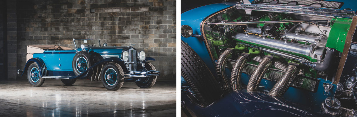 1930 Duesenberg Model J Convertible Sedan by Murphy offered at RM Sotheby’s The Guyton Collection live auction 2019